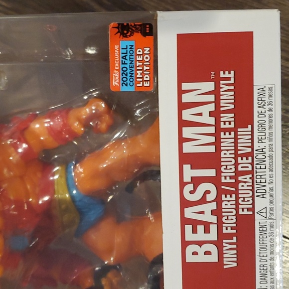Masters Of The Universe Funko Pop #1039 BEAST MAN 10" 2020 Fall Convention - Picture 2 of 9